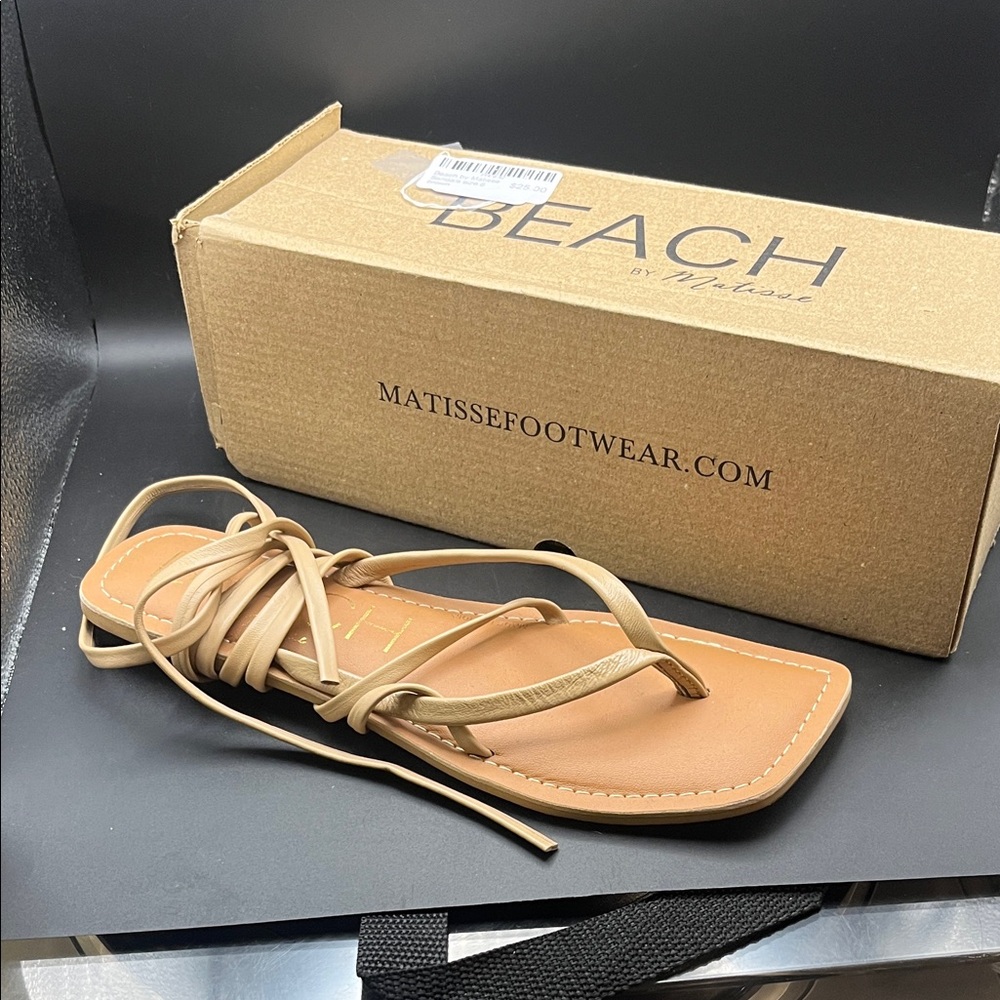 Matisse Beige Strappy Sandals